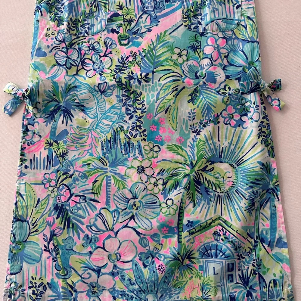 Lilly Pulitzer Girls 6 Floral Tropical Maxi Dress NWT Houses Spring Summer - Picture 3 of 8